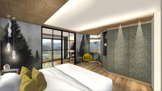 Komfort Suite Fichtenwald Bett